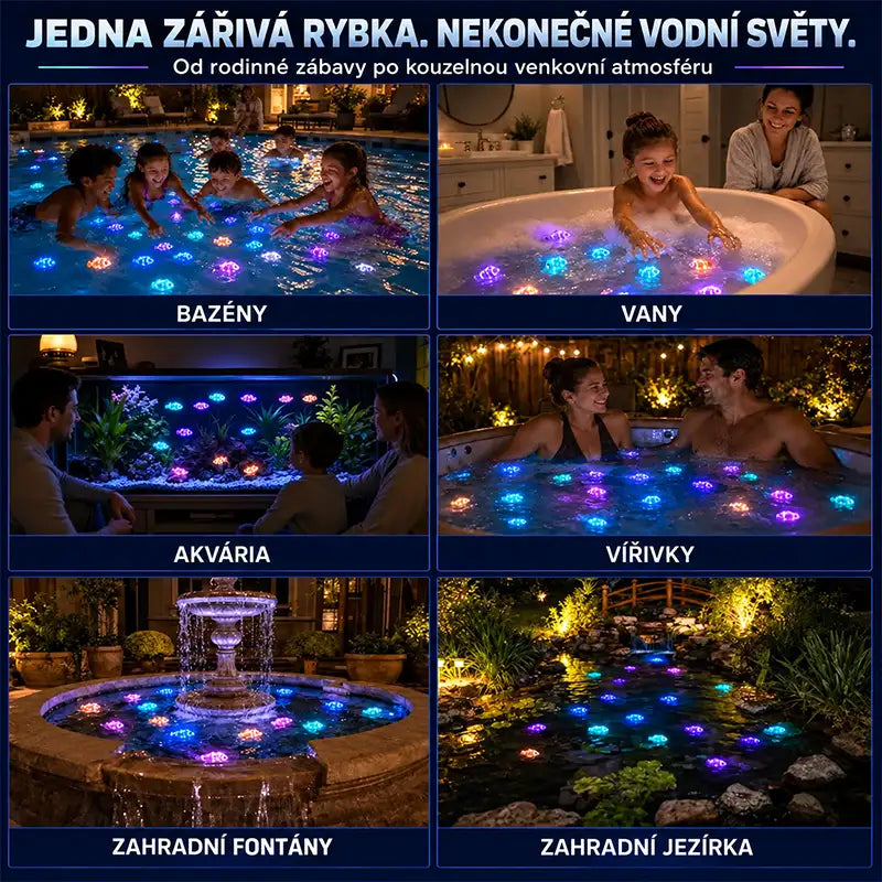 HUBUQ® svítící elektronická rybička