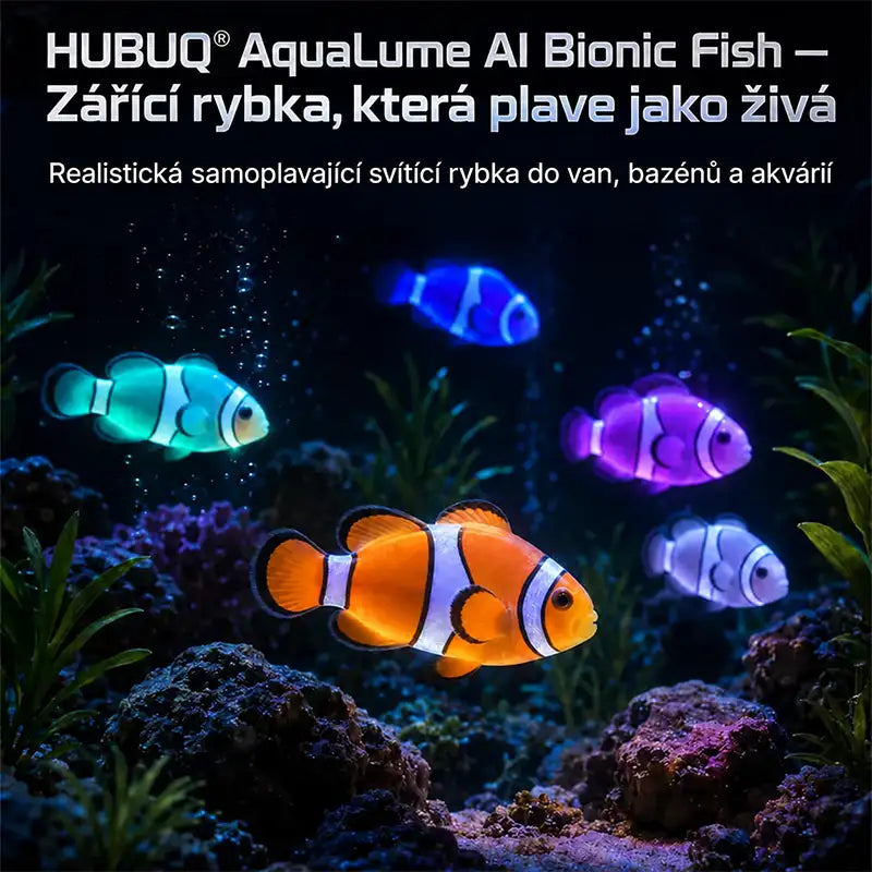 HUBUQ® svítící elektronická rybička