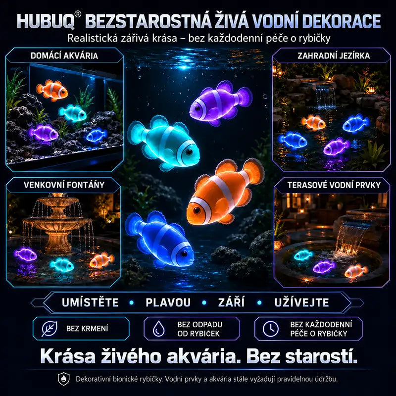 HUBUQ® svítící elektronická rybička