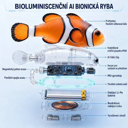 HUBUQ® svítící elektronická rybička