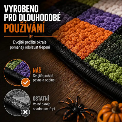 3D kulatý halloweenský koberec se strašidelným vírem