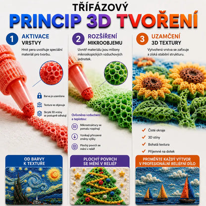 🔥 Dnes ušetříte 20 %丨🌿Topacme® 3D reliéfní pero – proměňte ploché kresby v hmatatelné 3D umění