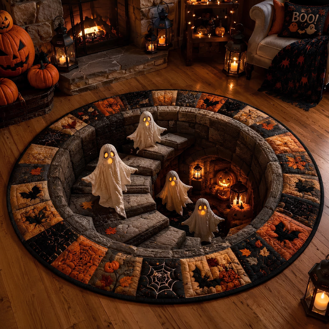 3D kulatý halloweenský koberec se strašidelným vírem – obrázek 9