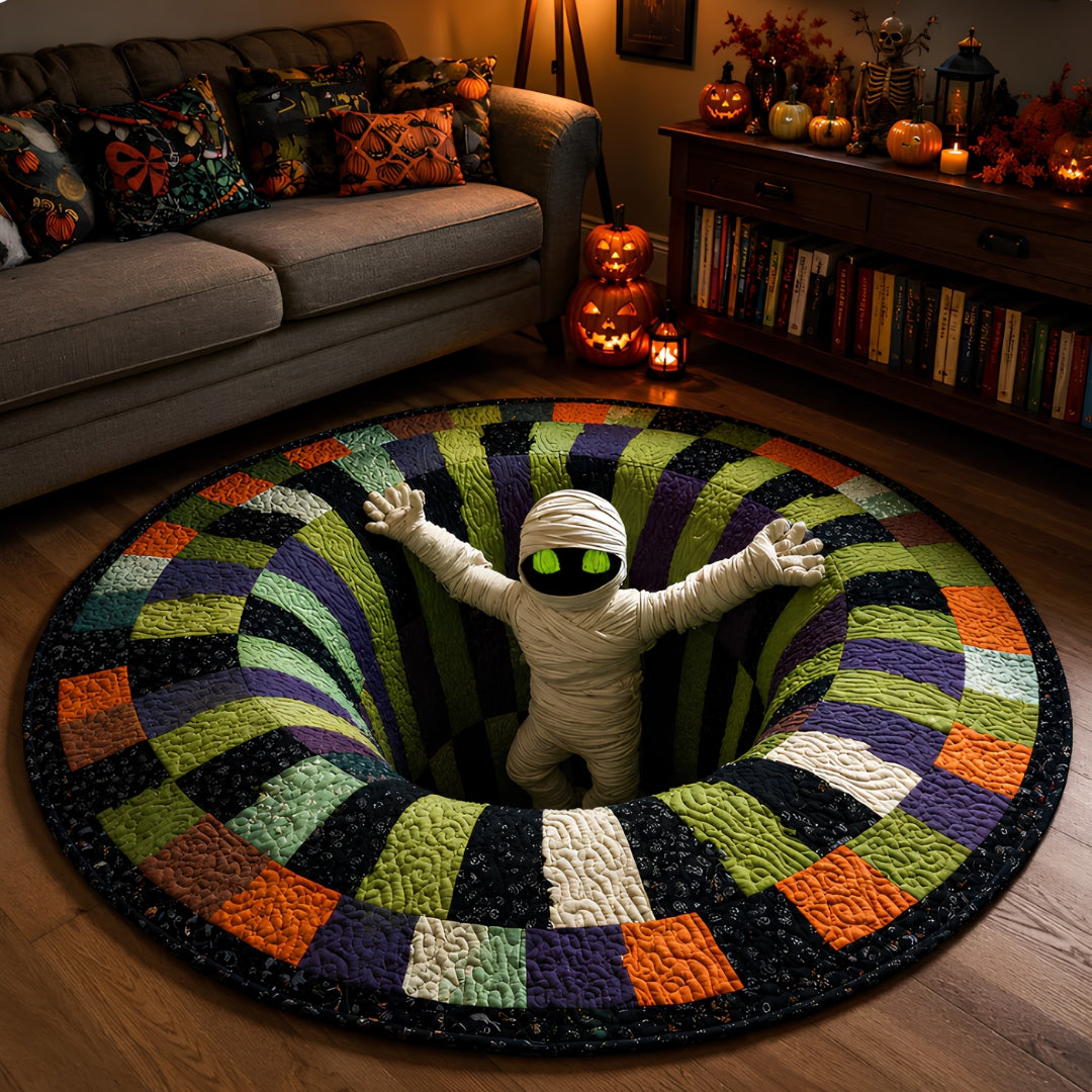 3D kulatý halloweenský koberec se strašidelným vírem – obrázek 10