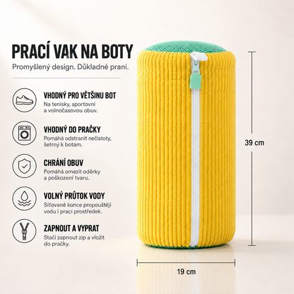Prací vak na boty – vlastnosti a rozměry 39 × 19 cm