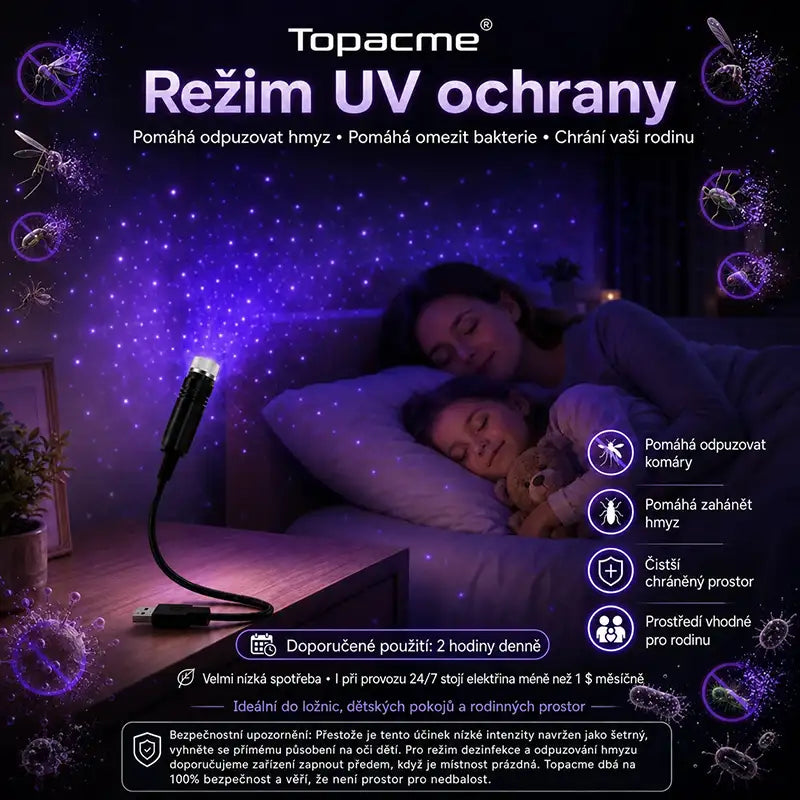 Topacme® 🔮2v1: Imersivní projekce & Fialový režim ochrany zraku