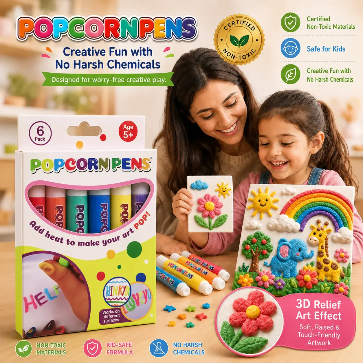 Save 50% by ordering today丨Topacme® 3D Relief Art Pen – Turn Flat Drawings Into Touchable 3D Art🪄