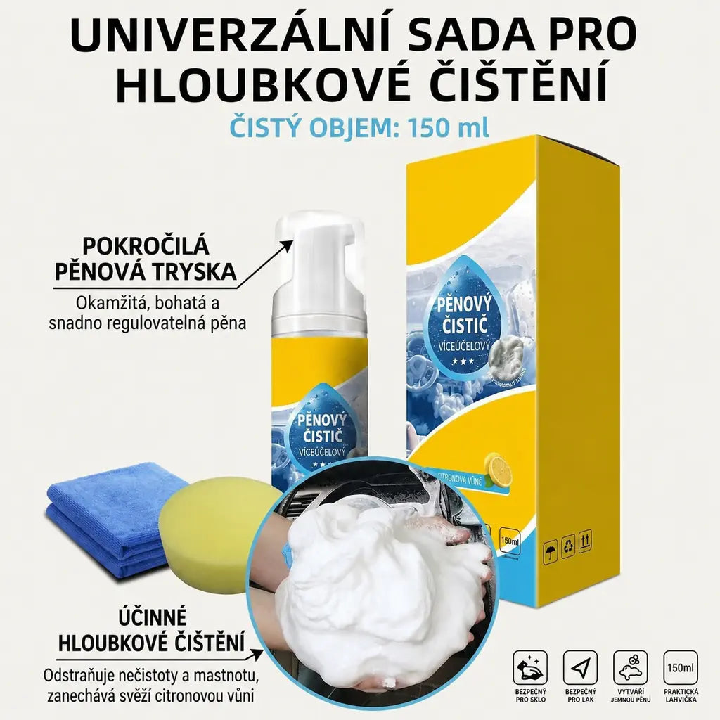 🫧 POSLEDNÍ DEN SLEVA 80 % 💦 Víceenzymový pěnový čistič 4 v 1