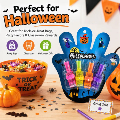 Prezentace halloweenských dárků na večírek