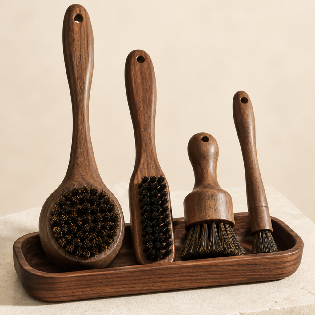 Oakverira Deep-Clean Scrub Brush Set