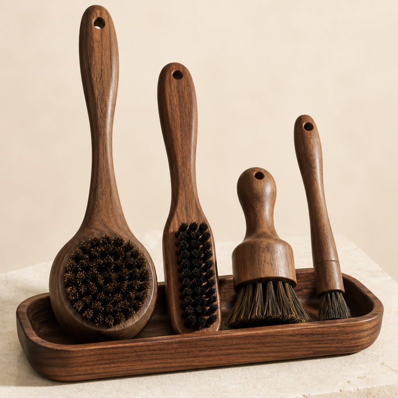 Oakverira Deep-Clean Scrub Brush Set