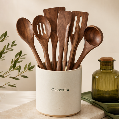 Oakverira Walnut Kitchen Tool Set