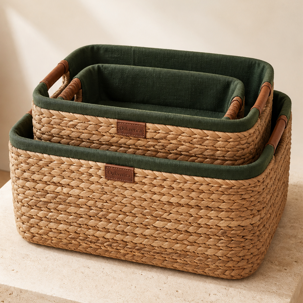 Oakverira Woven Utility Basket Set