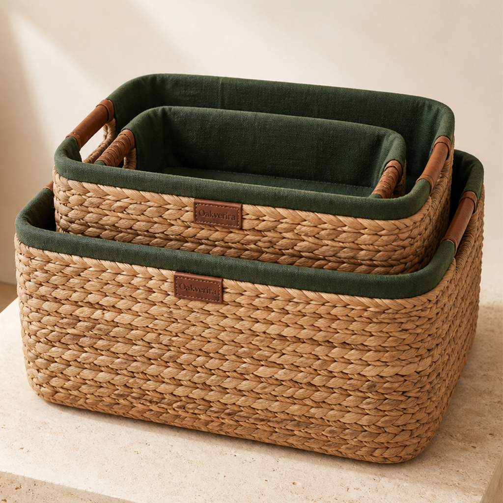 Oakverira Woven Utility Basket Set