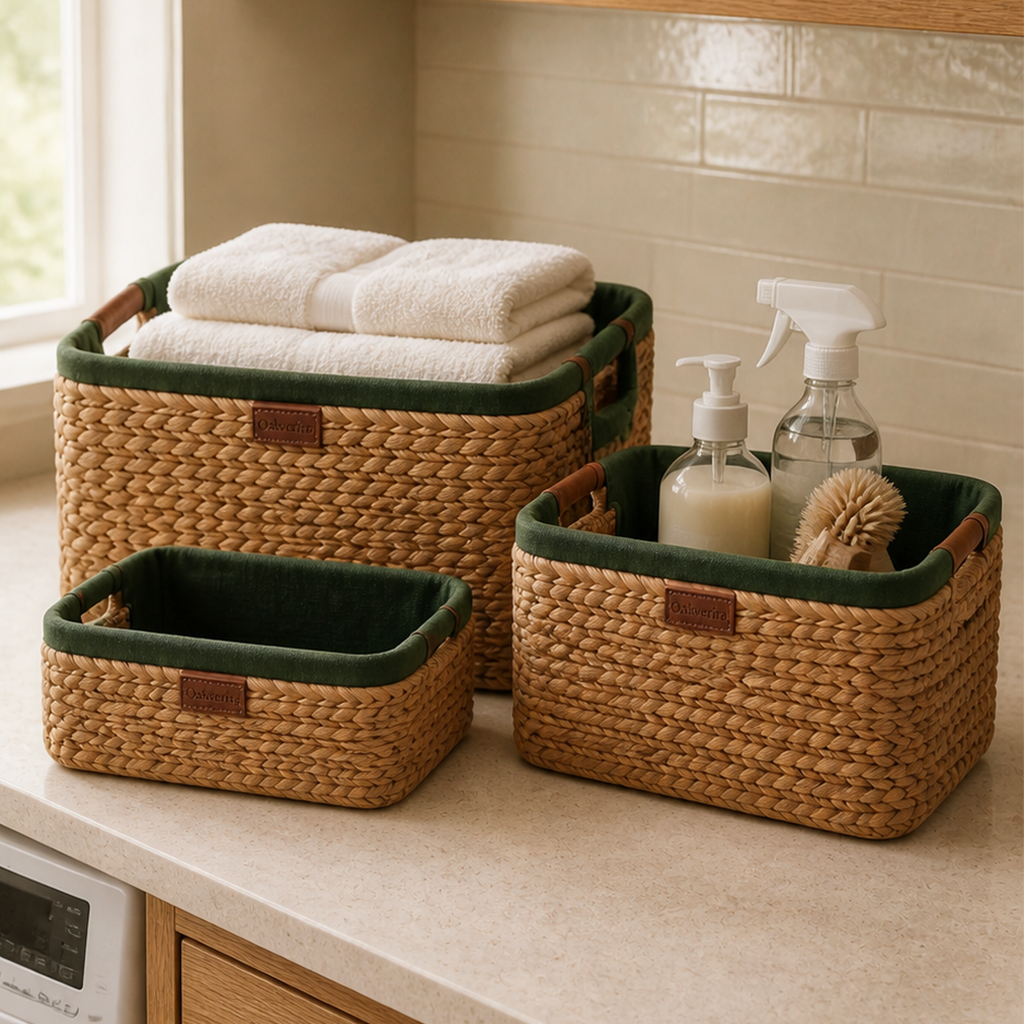Oakverira Woven Utility Basket Set