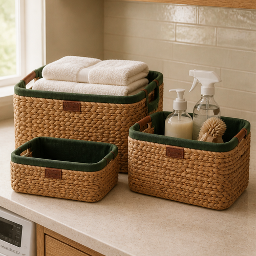 Oakverira Woven Utility Basket Set