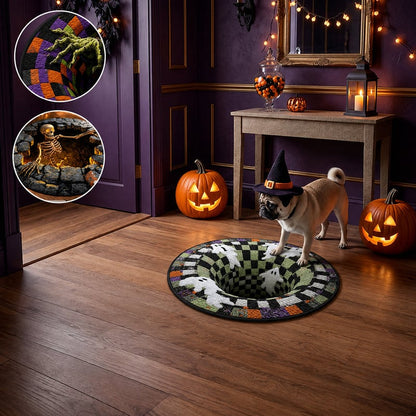 3D kulatý halloweenský koberec se strašidelným vírem – obrázek 39