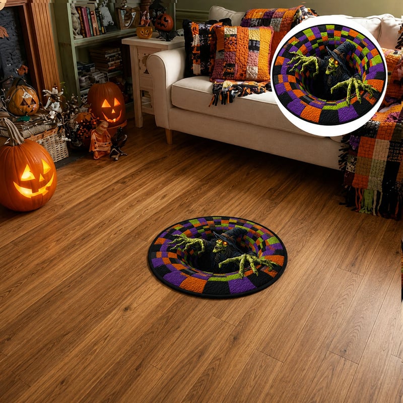 3D kulatý halloweenský koberec se strašidelným vírem – obrázek 40