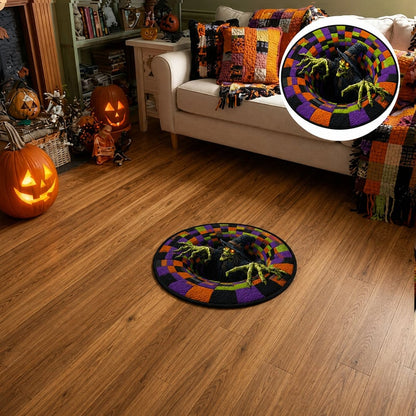 3D kulatý halloweenský koberec se strašidelným vírem – obrázek 40